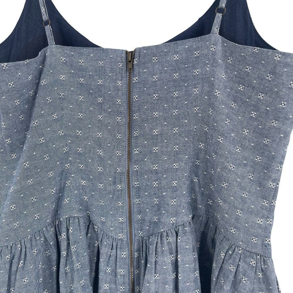 American Rag Chambray Double Ruffle Dress large - Picture 6 of 6